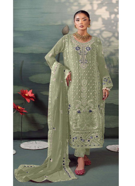 Motifz 5066 A To D Kota Checks Embroidery Pakistani Salwar Suits Exporters In India